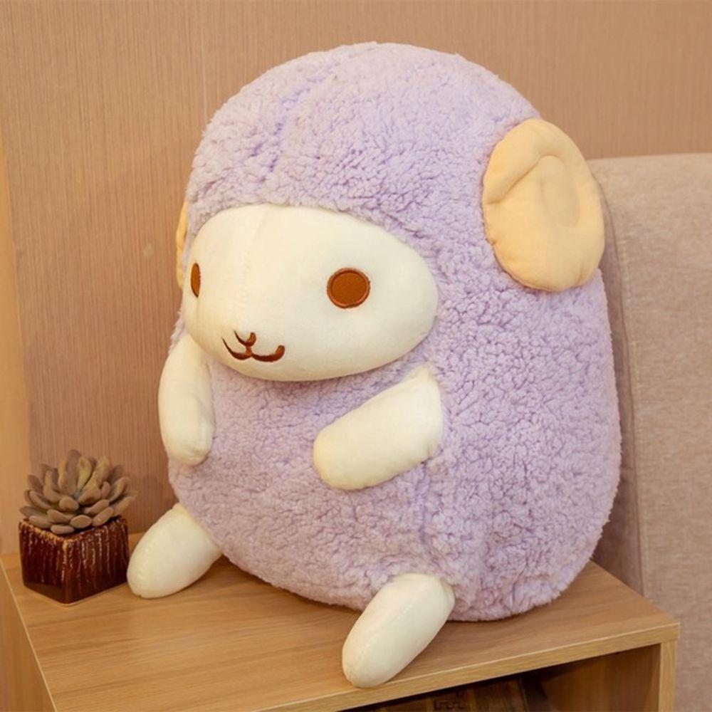 

Toy Cartoon Doll Soft Toy Angel Sheep Plush Toy Sheep Stuffed Toy Lamb Doll Stuffed Animals purple-30cm