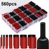 560pcs Heat Shrink Tubing Kit 3:1  Shrinkable Wire Shrinking Electrical Connection Wire Cable Insulation Sleeving