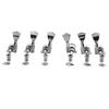 6PCS Guitar Locking Tuners Triangular Hd String Tuning Key Pegs NaMachine Hds Replacement 3 Right 3 Left