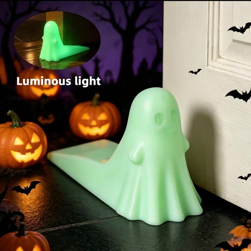 Simulation Ghost Shaped Door Stop Halloween Theme Decor Silent Anticollision Door Suction Buffer Ornament