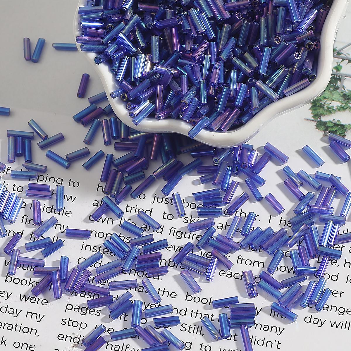 

2x7 мм 300 шт цилиндрические длинные трубчатые стеклянные бусины для самостоятельного изготовления ювелирных изделий