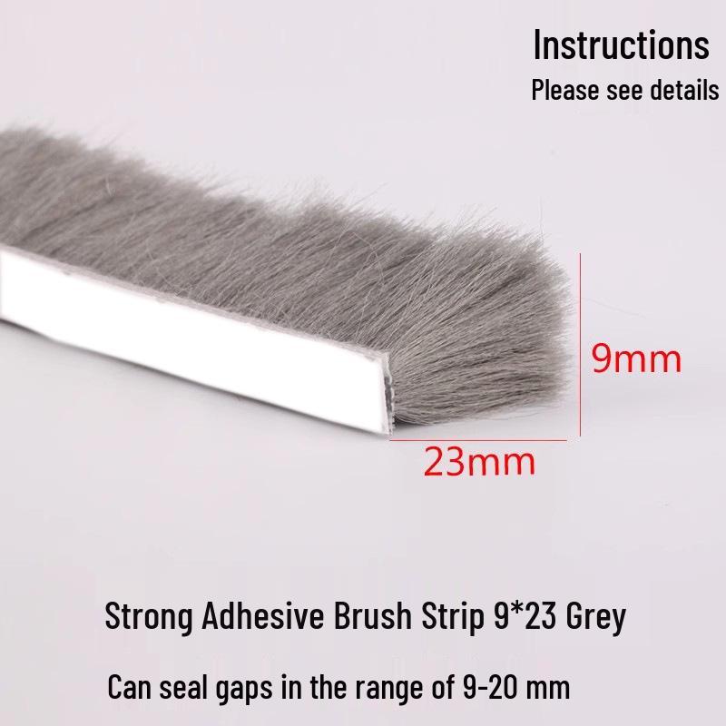 Dinggu Self-Adhesive Weatherstrip: 5m/10m Sliding Door and Window Seal, Dustproof, Anti-Collision, Mosquito Proof.