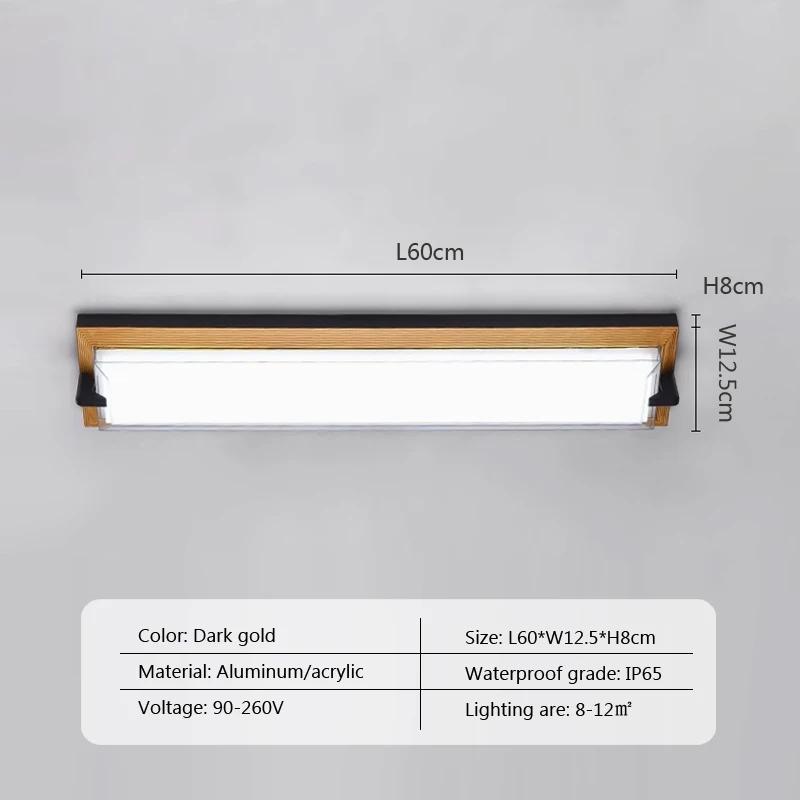 Modern LED Wall Lamp Waterproof Outdoor Corridor Courtyard Balcony Entrance Sunshine Room Interior Super Bright Wall Decor Light