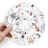 100pcs Halloween Cute Ghosts Stickers Bulk for Kids, Horror Stickers for Water Bottles, Skateboards, Stationery, Greeting Cards, Gift Tags