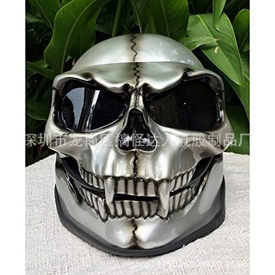 Halloween skull mask, movable skull headgear, full skull mask, dark movable skull head