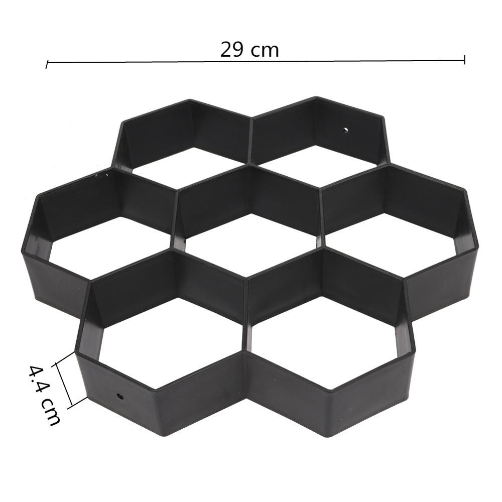 Garden Walk Pavement Mold DIY Manually Paving Cement Brick Stone Road Concrete Molds Path Maker Reusable DIY Manually Paving