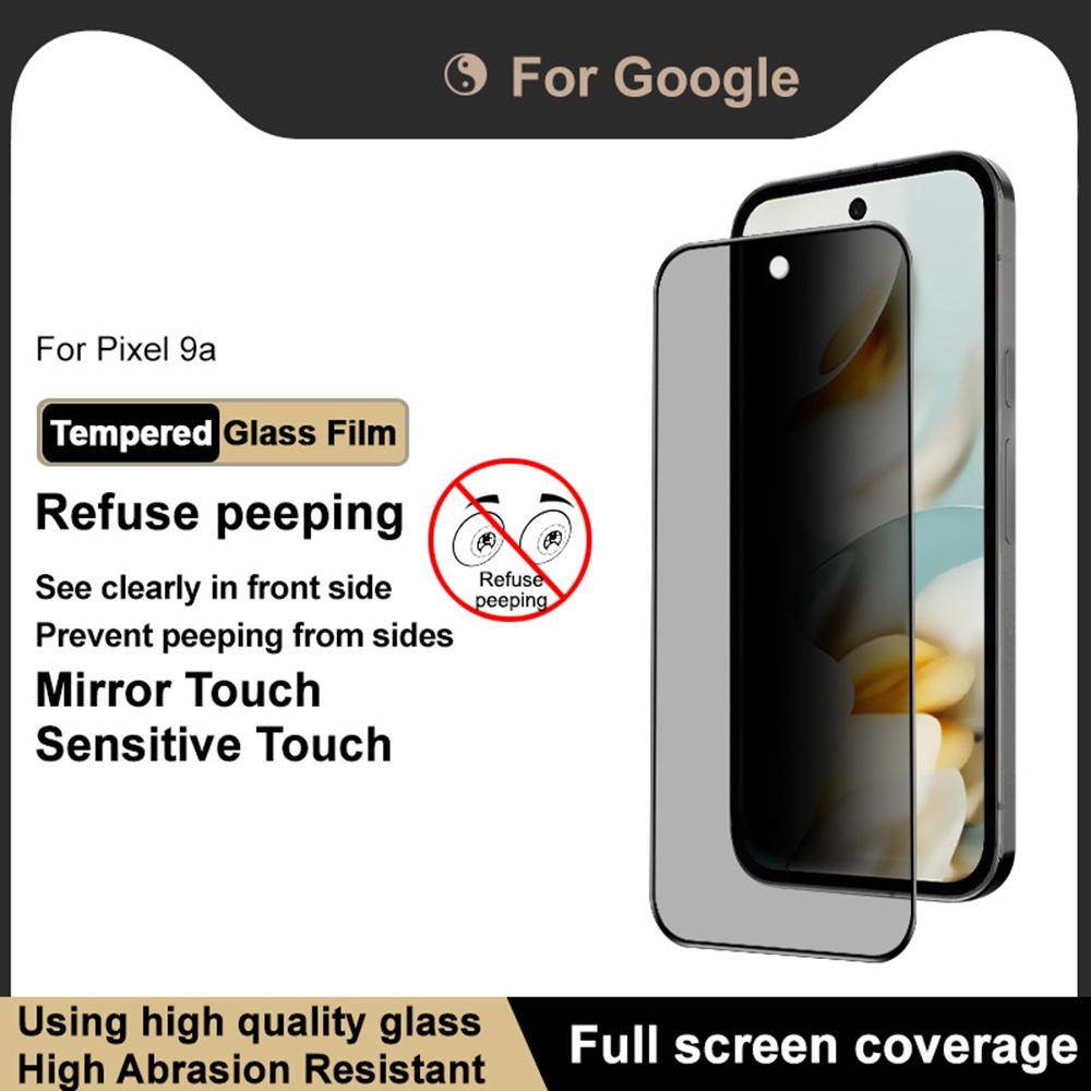 IMAK For Google Pixel 9a Anti Peep Tempered Glass Screen Protector Full Coverage
