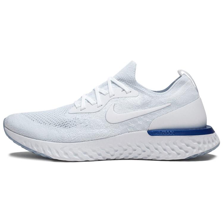 

new Nike Epic React Flyknit White Racer Blue 40