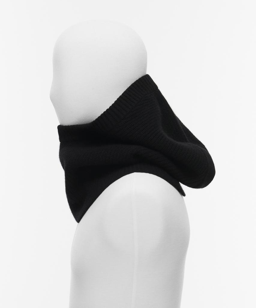 MUSINSA STANDARD Lambswool Oversized Knit Balaclava [Black]