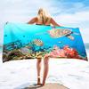 Exclusive For Cartoon Underwater World Marine Life Beach Towels Outdoor Swimming Bath Towels Towels