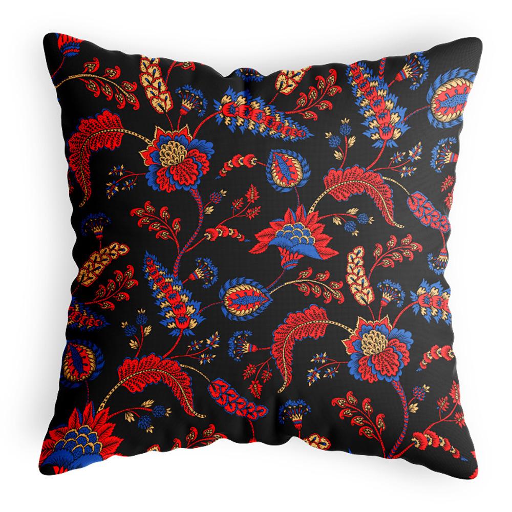 

Мистер. Подушка с цветами в этническом китайском стиле Баобао, плюшевая подушка, набор в новом китайском стиле для дома, утолщенная наволочка 44 * 44CM pillow cover, satin