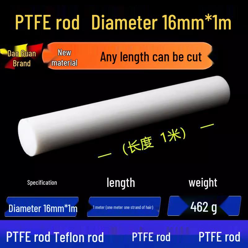 White High-Temperature Resistant PTFE Plastic Rod