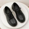 2026 Spring Autumn Women's Black Lace-Up Oxford Shoes Comfortable Daily Office & Casual Shoes