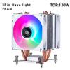 Tower Type Radiator Processor 2/4/6 Heat Pipe Air-cooled CPU Cooler White Fan mute Install slots LGA2011 2066 2099 xeon x79 x99