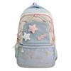 College Style Contrast Color Student Schoolbag Large Capacity Women's Backpack