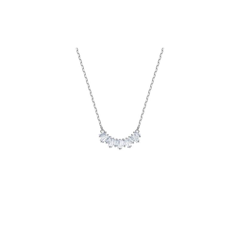 Swarovski Sunshine Rhodium Plated Necklace Women s White Gold 5472490