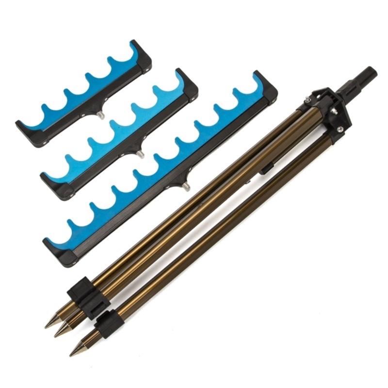Adjustable Length Fishing Rod Holder Night Fishing Rod Holder Portables for Beach Lake River Angling Accessories