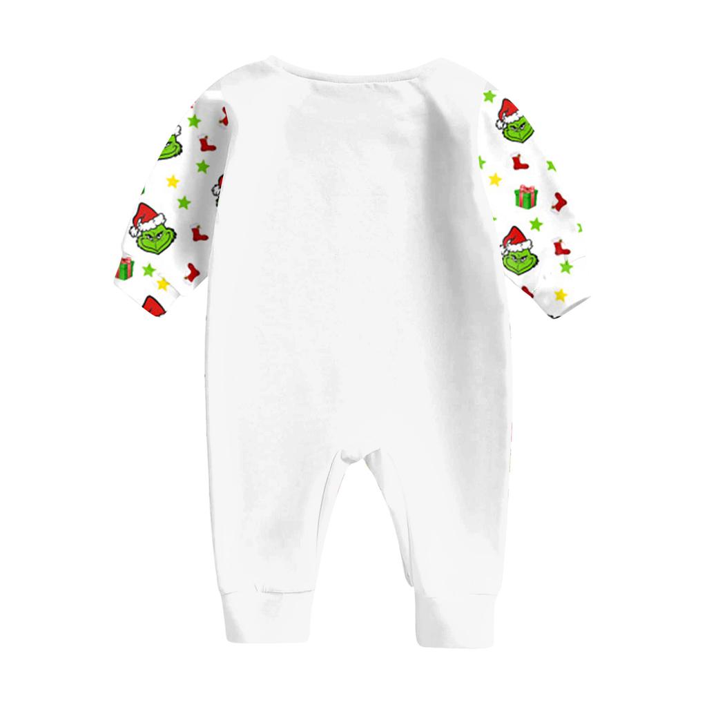 Rodinné sladěné sady pyžam, oblečení na doma, rodinná sladěná sada top s dlouhým rukávem + kalhoty