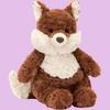 JELLYCAT Mortimer Fox White Brown Doll Plush Figure Sitting 22cm Height