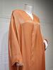 MQ137 Women's Solid Color Cardigan Robe Abaya - Middle Eastern Turkish Style