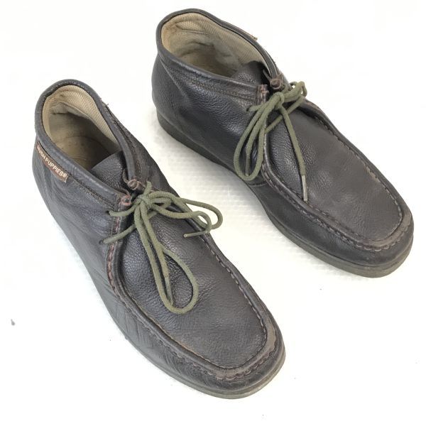 HUSH PUPPIES Leather Wallabee Boots Men’s 25.0 Brown(USED)