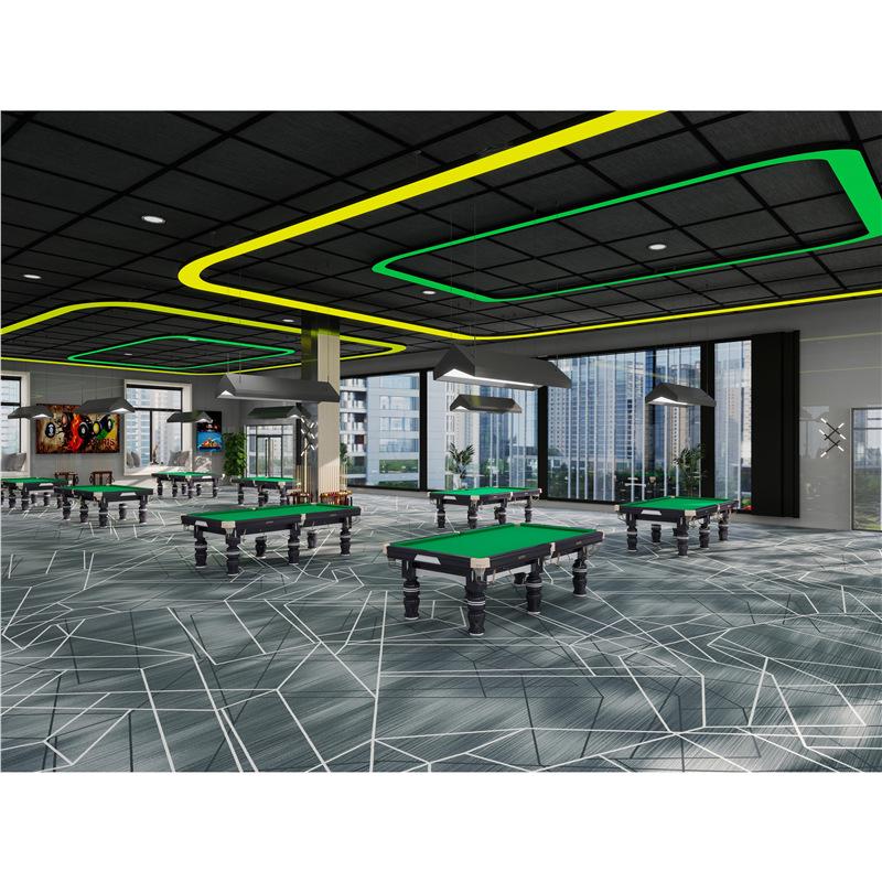 Billiard Hall Nylon Carpet: Waterproof, Fireproof, Full Coverage for Commercial Use