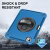Für iPad Pro 13 (2024) Hülle mit Ständer PC+TPU Robuste Abdeckung mit Schultergurt