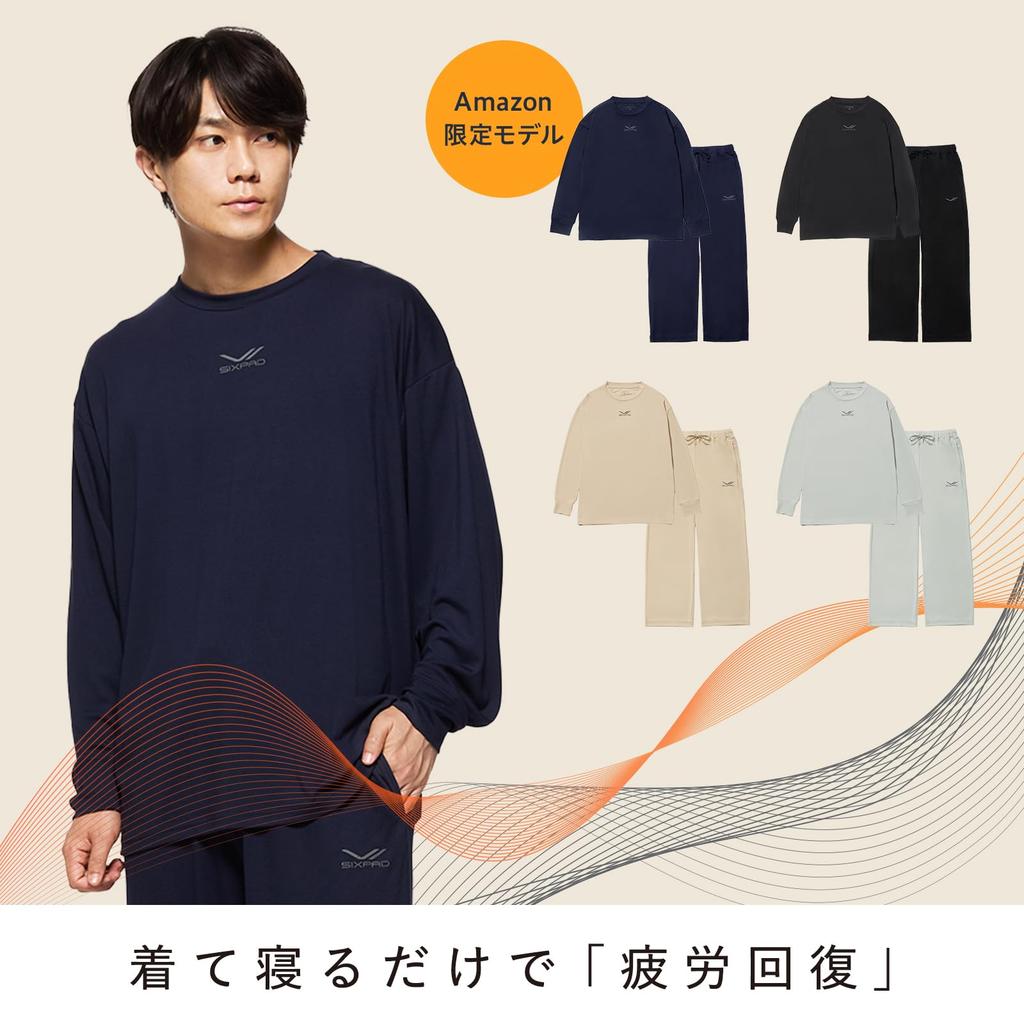 [SIXPAD] Official Store Exclusive SIXPAD Recovery Wear Sleep (Pants, JP, Alphabet, LL, Long (Black))
