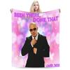 Mr Worldwide Pitbull Sänger Decke Samt Dekoration Dollar Live Lache Liebe Dünne Überwurfdecke für Bettwäsche Schlafzimmer Tagesdecke
