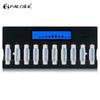 Nová rychlá inteligentní nabíječka PALO s 10 sloty Nabíječka AA baterií pro 1,2 V AA NiMH NiCD dobíjecí baterie