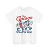 Baseball und Hot Dog Shirt, Hey Chicago Was sagst du Baseball-Liebhaber Lustiges Shirt