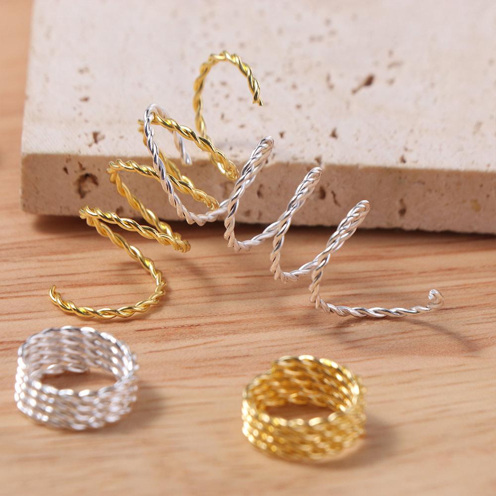 30pcs Hair Braiding Dreadlocks Beads Dread Locks Hair Braid Tubes Twist Hair Braid Rings for Braids