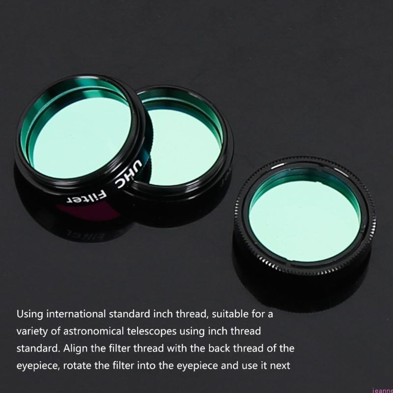 Praktischer UHC-Filter für 1,25-Zoll-Teleskope für klarere Planetensicht, Perfekt für die Astrofotografie Gute Oberflächen Präzise