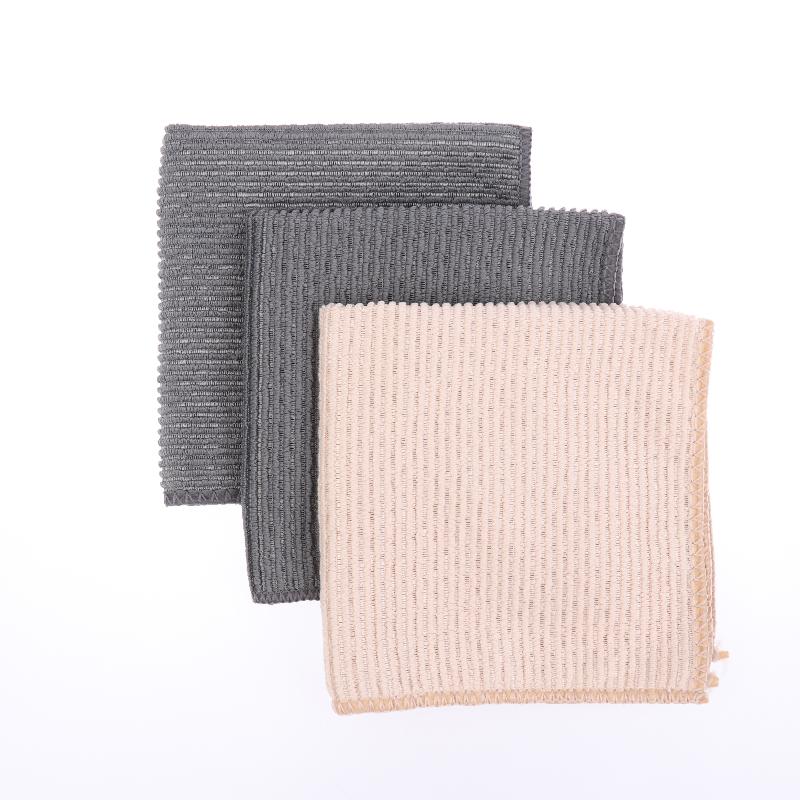 3PCS Water Absorbing Square Towels Kitchen Bar Cleaning Cloth Towel Tea Shop Coffee Machine Special Rags Household Cleaner