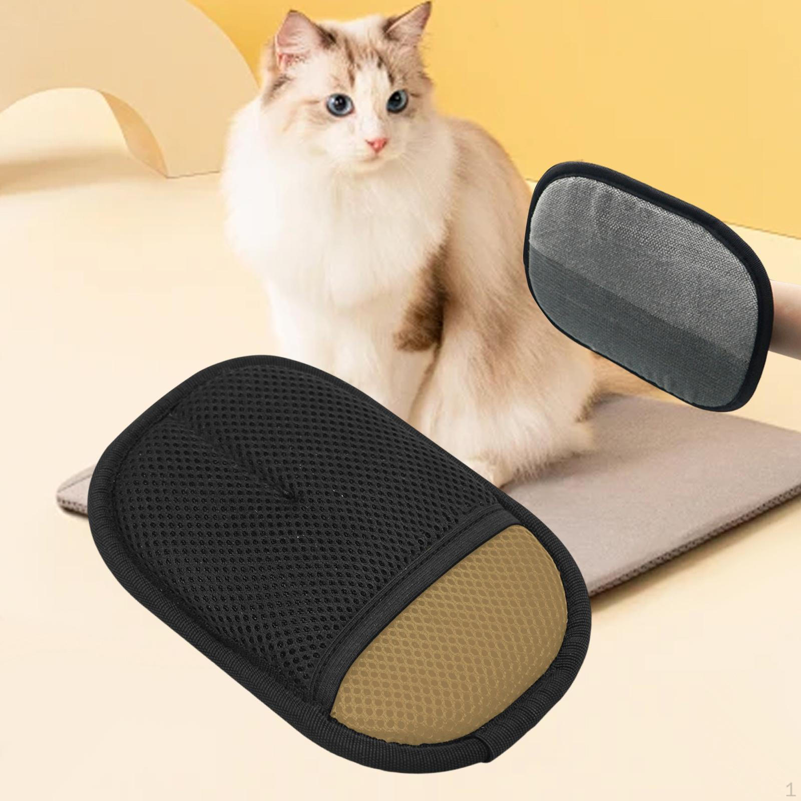 

Перчатка для удаления шерсти кошек для домашнего использования и ухода за домашними животными коричневый