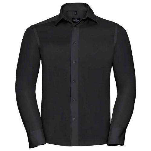 Russell Collection Mens Ultimate Non-Iron Tailored Long-Sleeved Shirt