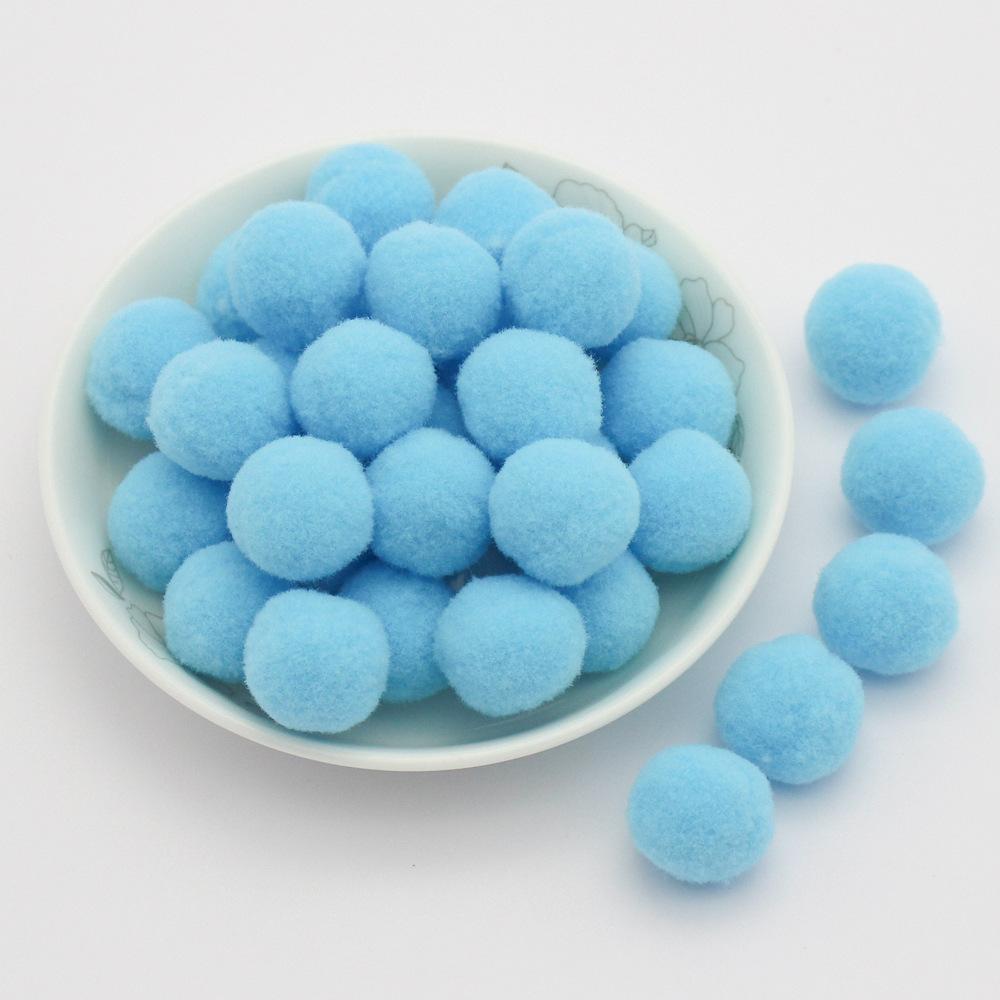 Colored Pompoms 81015202530Mm High Elasticity Soft Diy Pom Poms Fuzz Ball Pompom For Crafts Wedding Decor Kid Creative Toy