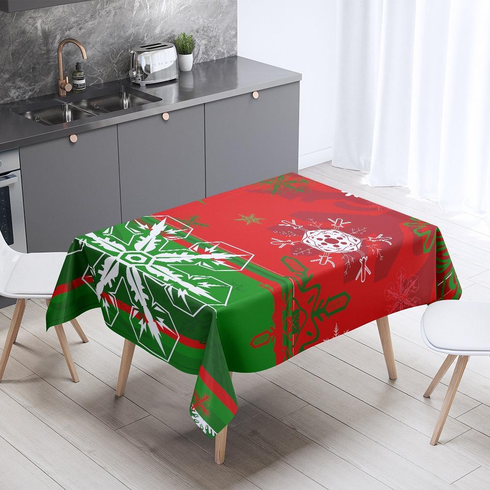 Christmas Tablecloth Coffee Table Table Cloth Holiday Gift Decoration Tarp