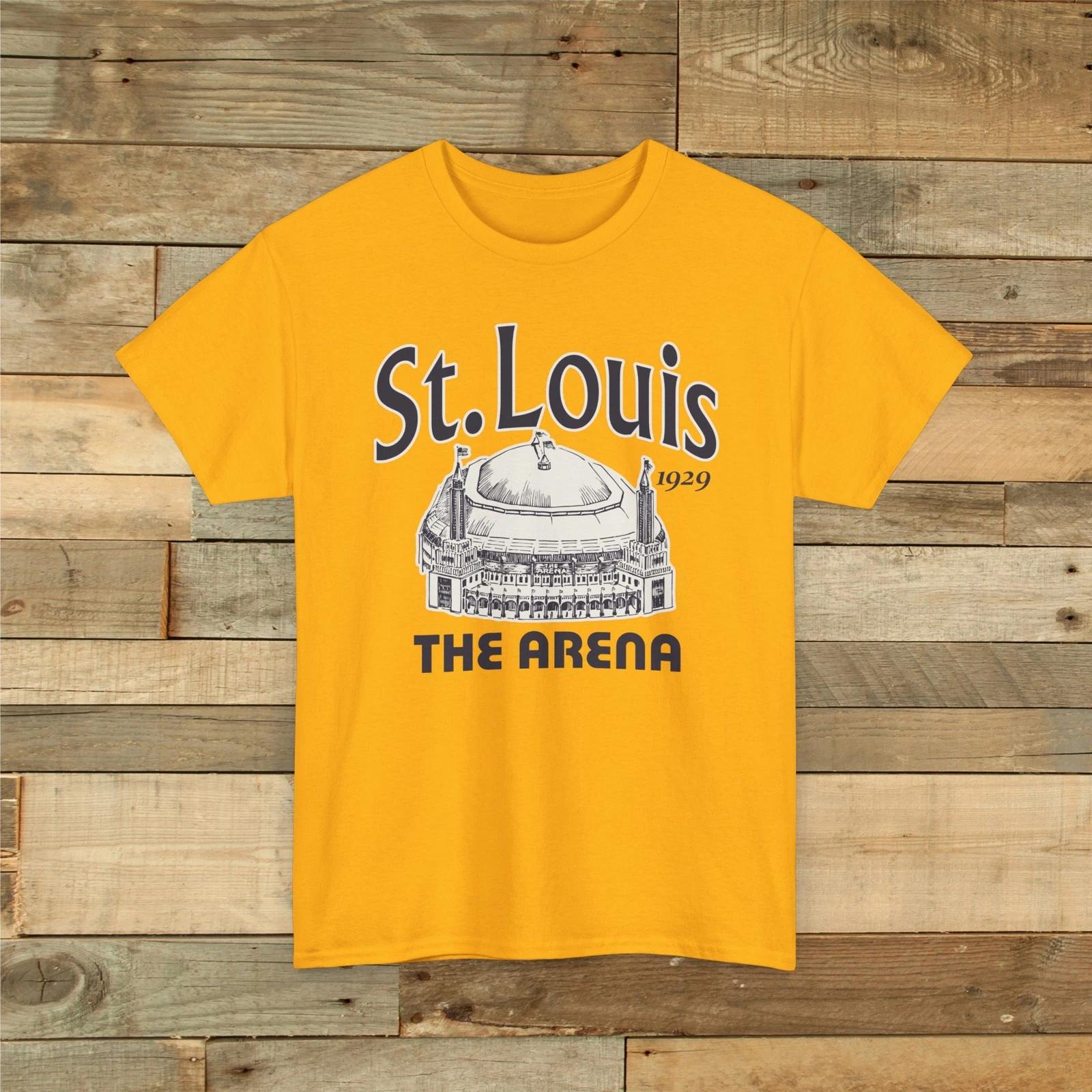 St. Louis Arena 1929 Vintage Hockey Arena T shirt - St. Louis Blues S