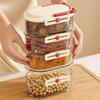 3/4/5 ks Uzavřená sklenice Stohovatelná sada úložných boxů na koření Kompaktní design Průhledné nádoby na koření Organizér do zásuvky na koření