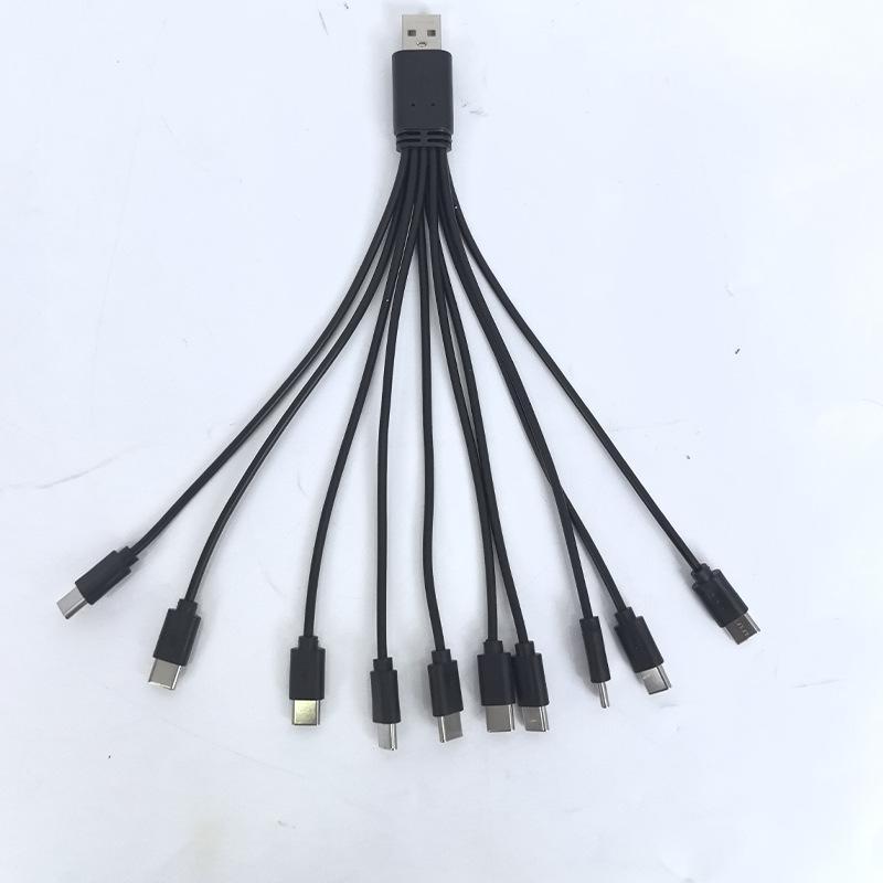 Usb To Type C Splitter Adapter Cable 2 3 4 5 6 10 Port Usb C Multiple Charging Cable