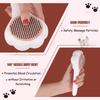 Pink Pet Grooming Comb Stainless Steel Tooth For Pleasant Brushing Experience Dog Grooming Supplies