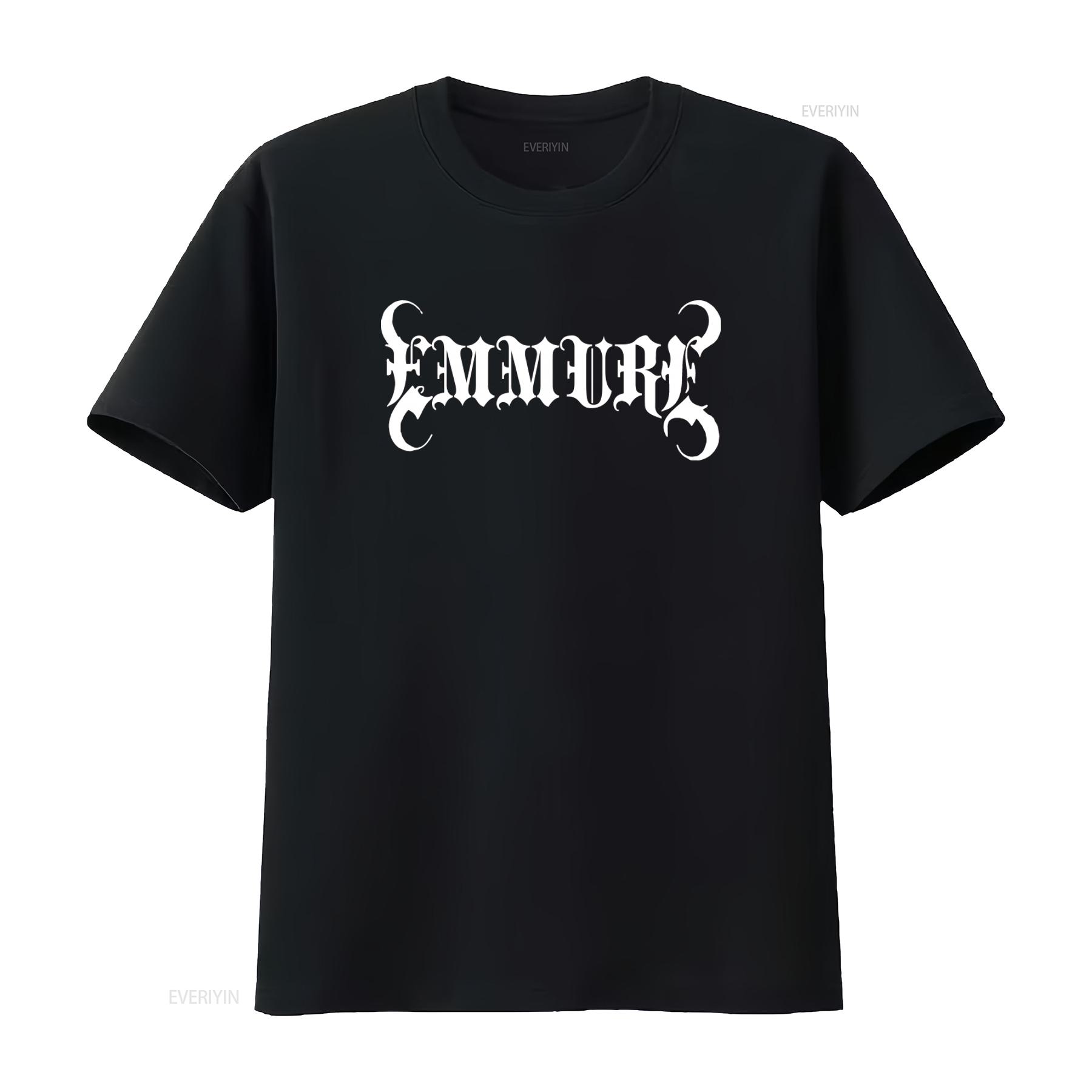 GUOYAN TOP Emmure Amerikaanse Metalcore Band Logo Print T-shirt Casual vintage Gewassen designer kleding Top Voor Dagelijks Gebruik Rekbaar 4XL