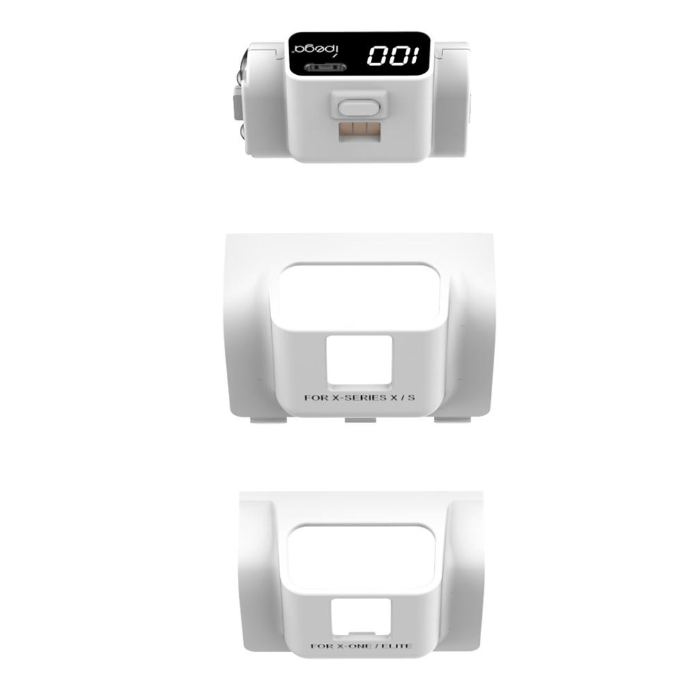 

Аккумуляторный блок для контроллера 1350 мАч с зарядным кабелем Перезаряжаемый аккумуляторный блок Комплект для удаленной игры и зарядки для Xbox Series X/S белый