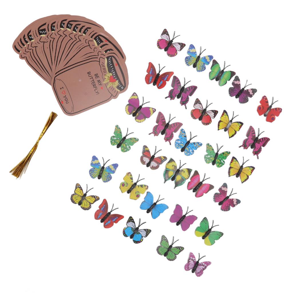 Valentine S Day Gift Card Set Smooth Surface Colorful Beautiful Greeting Cards Set for Exchanging