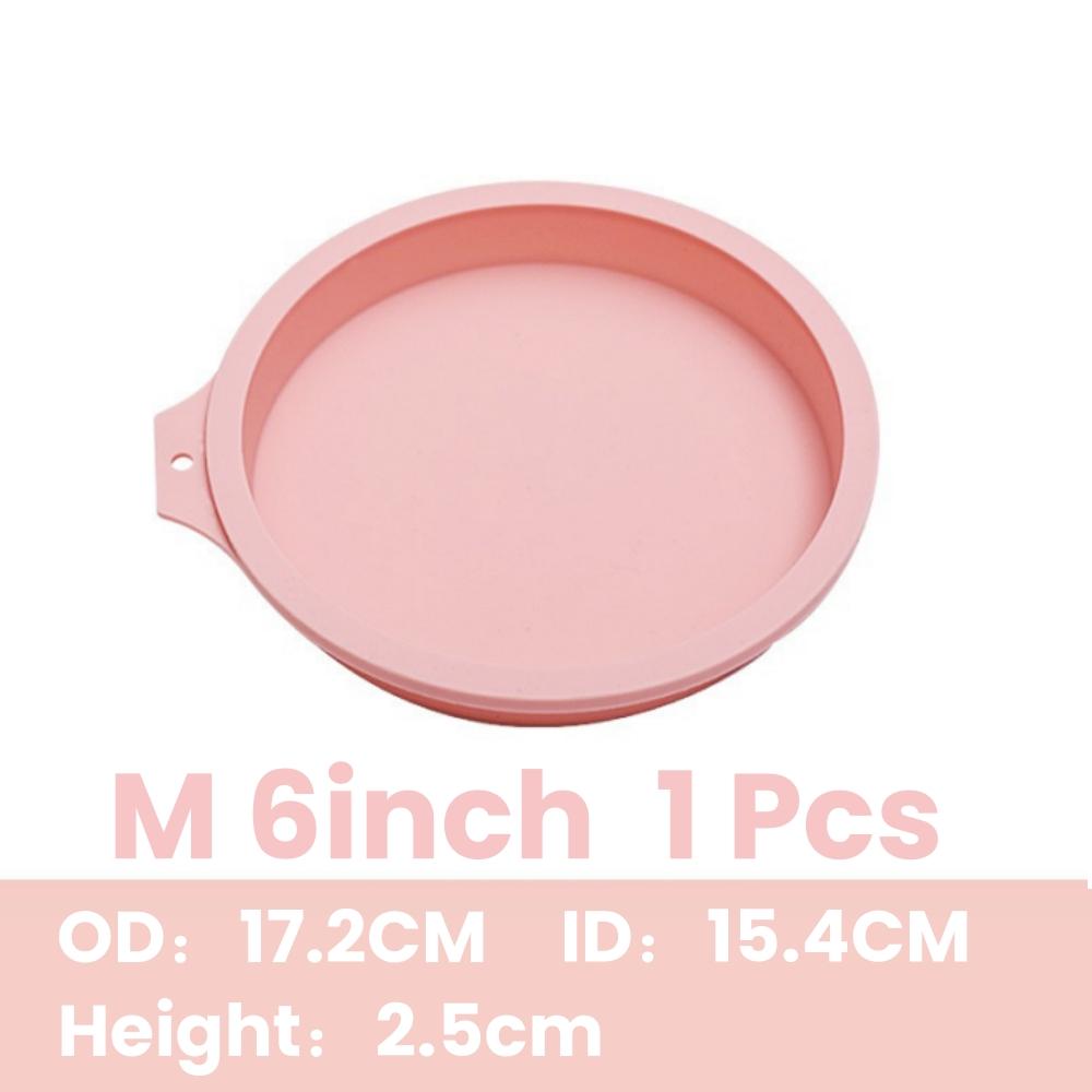 1/4PCS Round Silicone Layer Cake Mold Silicone Chocolate Mousse Cake Mould Cake Round Mould DIY Dessert Cake Baking Tools4/6/8in