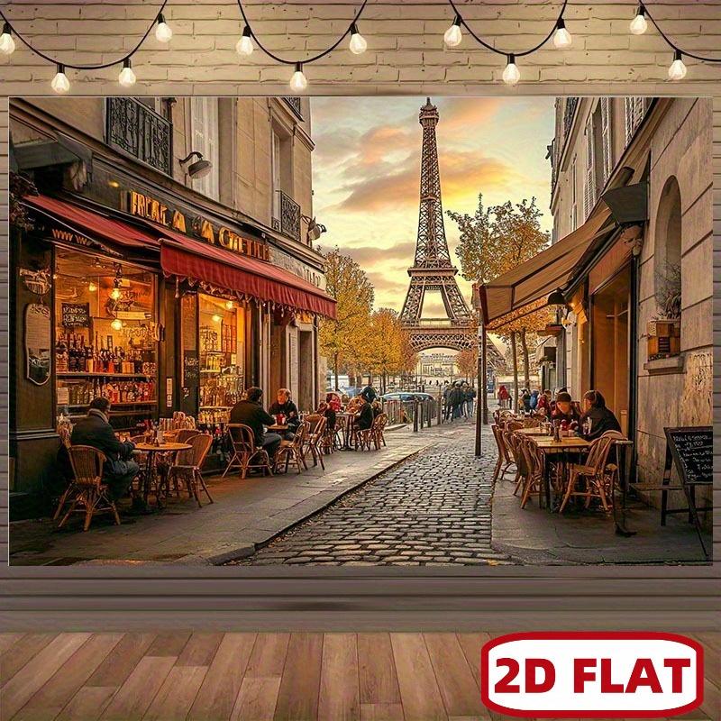2D Flat 1PC Medieval Tavern Background Fabric - Creates a Retro and Warm Atmospherezyc