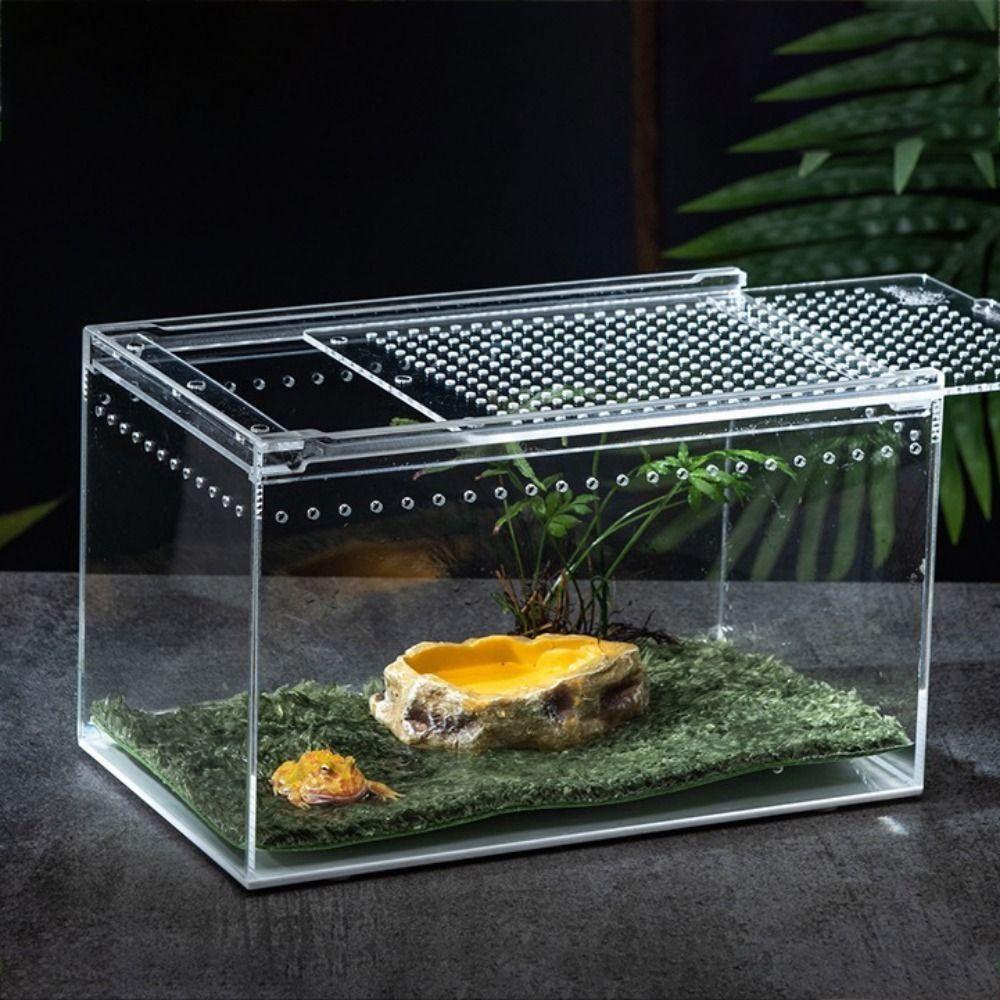 Simulation Frog Tortoise Mat Green Artificial Grass Mat Reptile Carpet  Reptile Box Decorate