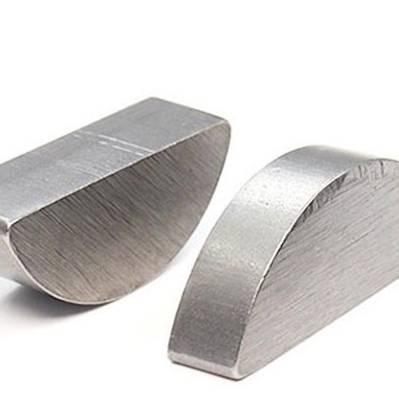 100Pcs Woodruff Key Assortment Kit Mechanical Industry Woodruff Key Half Moon Set Carbon Steel Shaft Drive Fasteners