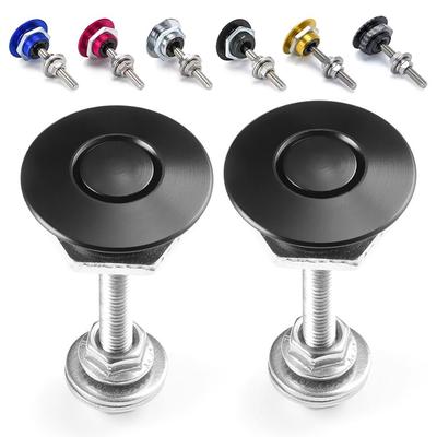 1 szt. Kolorowy pin maski przedniego zderzaka samochodowego Aluminiowy szybkozamykacz Blokada maski silnika Zatrzask przyciskowy Klips Zestaw karoserii Akcesorium samochodowe